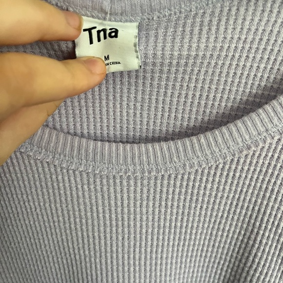 Aritzia TNA Waffle Knit Longsleeve - Picture 2 of 3